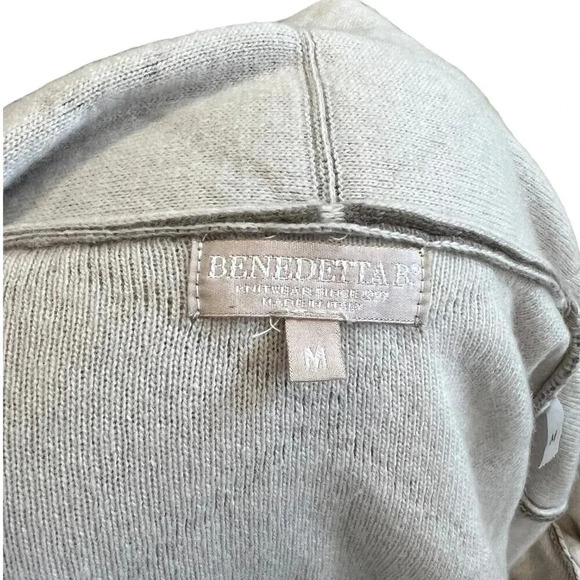 Benedetta B. Brown Merino Wool Blend Cardigan M - Picture 4 of 4
